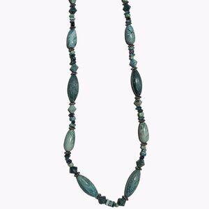 Southwest Chunky Turquoise Gemstone Beaded Necklace Fashion Jewelry Women